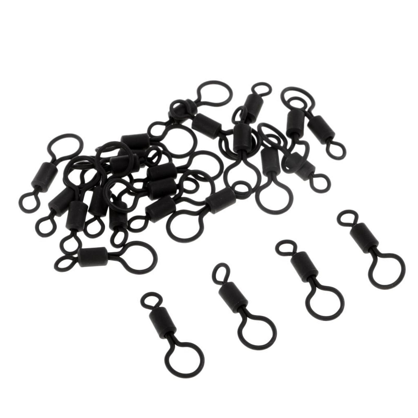 Fishing Equipment Rod - Матовые черные рыболовные вертлюги-коннекторы для карповой