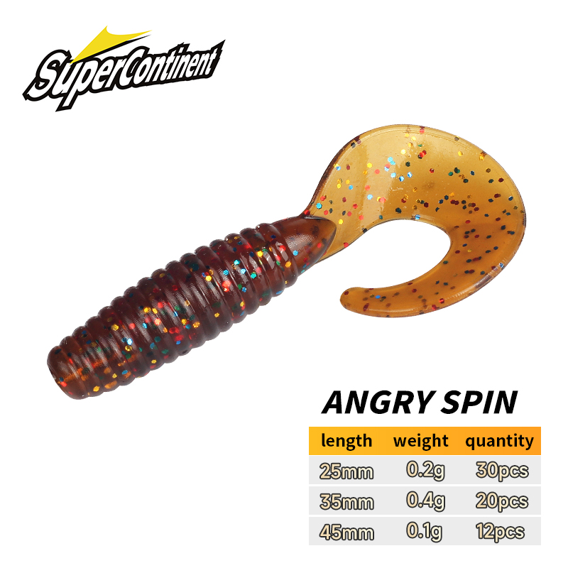 Fishing Equipment Kit - Суперконтинентальная мягкая приманка, злых вращений, 25