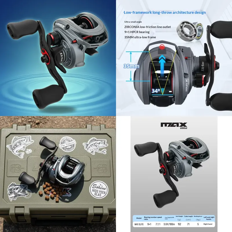 Fishing Gear - Рыболовная катушка ZGLY Abu Garcia Elite
