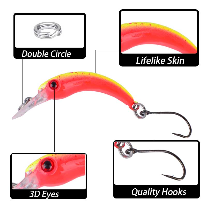 8 шт. медленно тонущая рыболов – обзор и цена Fishing Equipment Kit