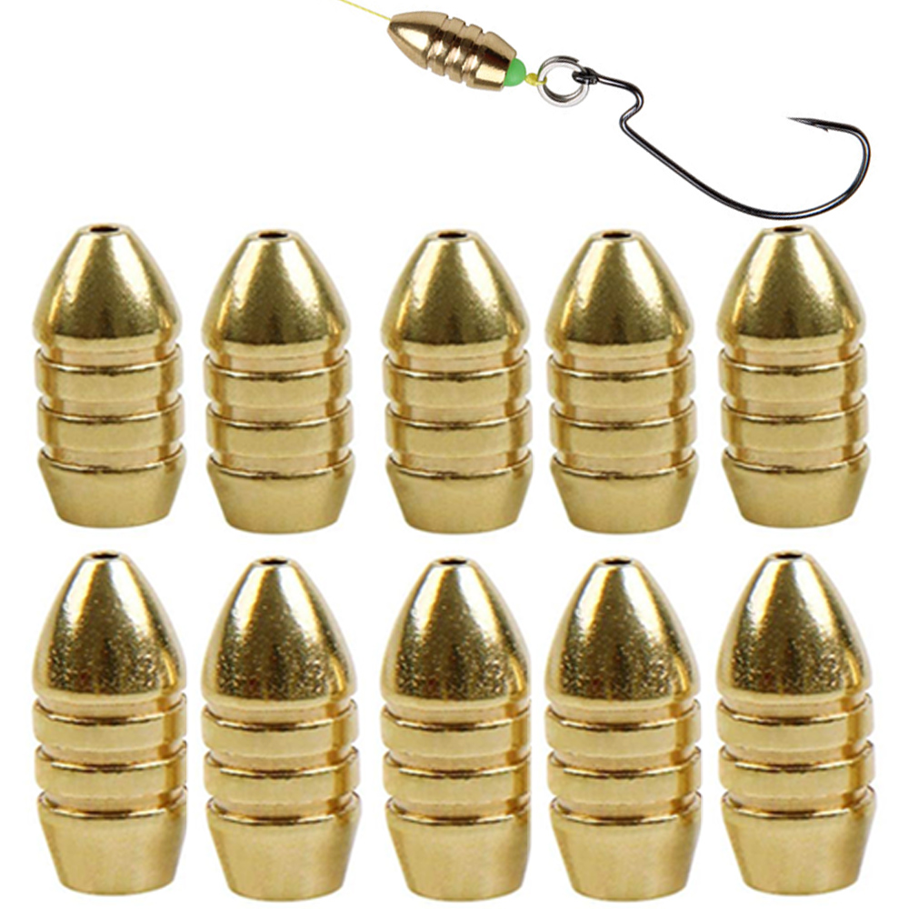 10 шт. латунный рыболовный гру – обзор и цена Fishing Equipment Shop